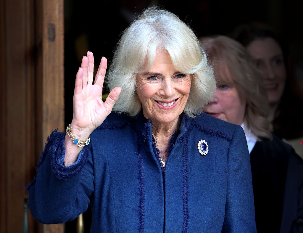 Queen Consort Camilla waving