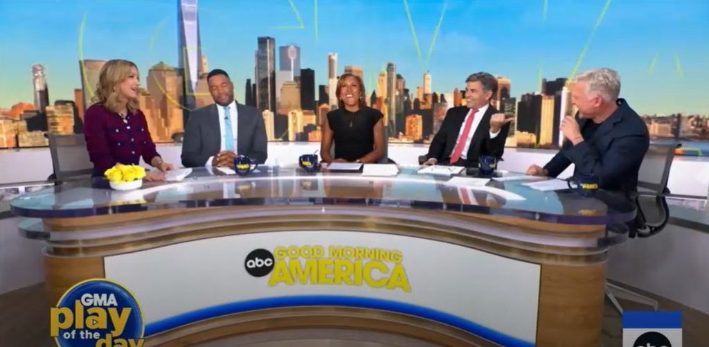 photo of gma hosts on set