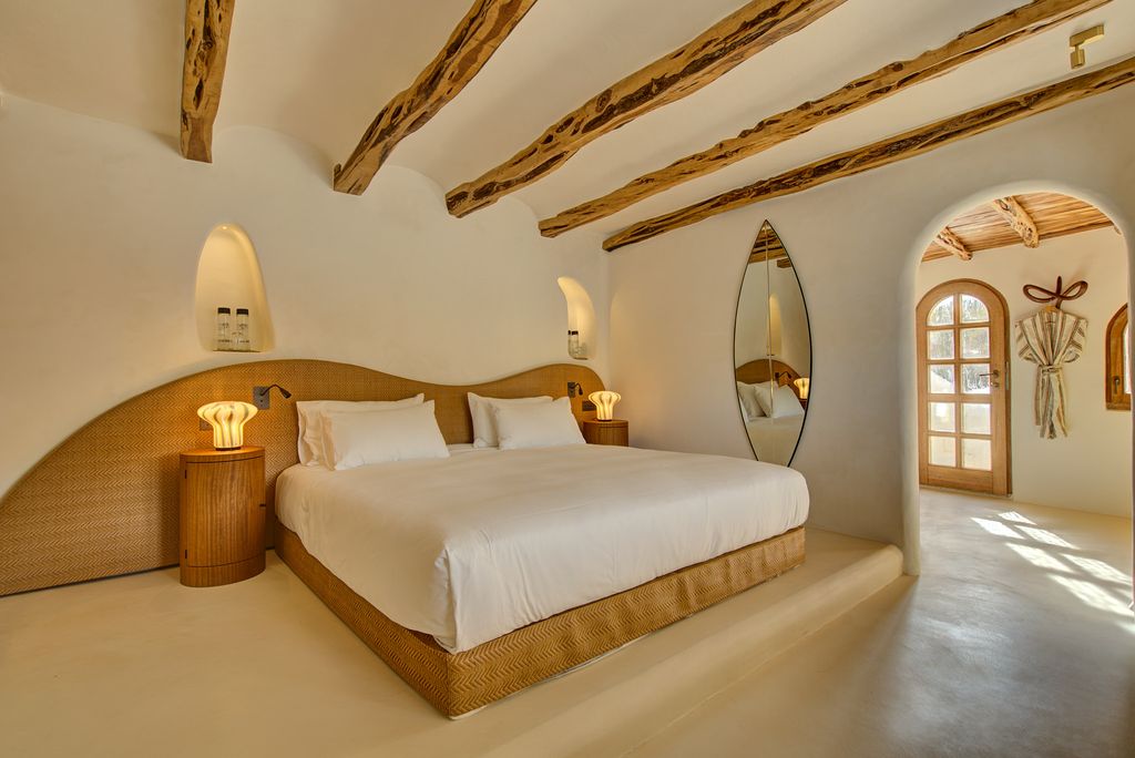 Fincadelica Xarraca villa bedroom in Ibiza 