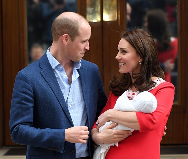 prince william kate middleton smiling royal baby