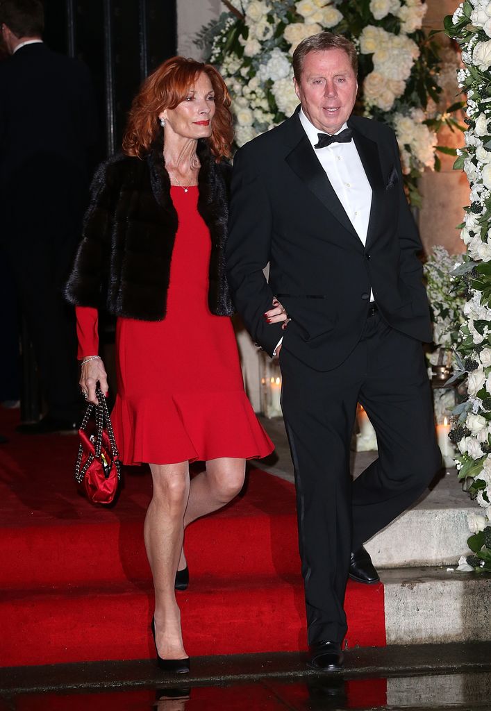 Harry Redknapp walking with wife Sandra Redknapp