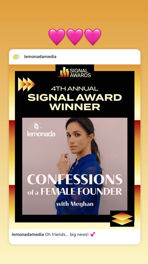 Meghan reveals podcast news