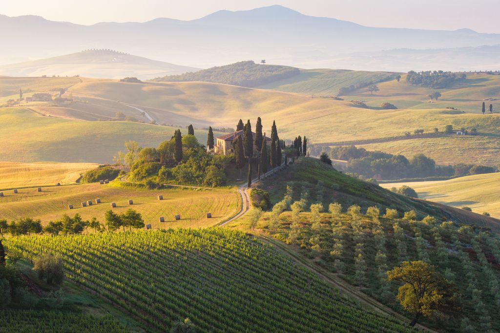 The rolling hills of Tuscany 