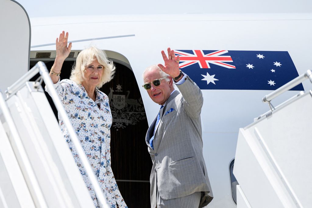 King and Queen depart from Australia