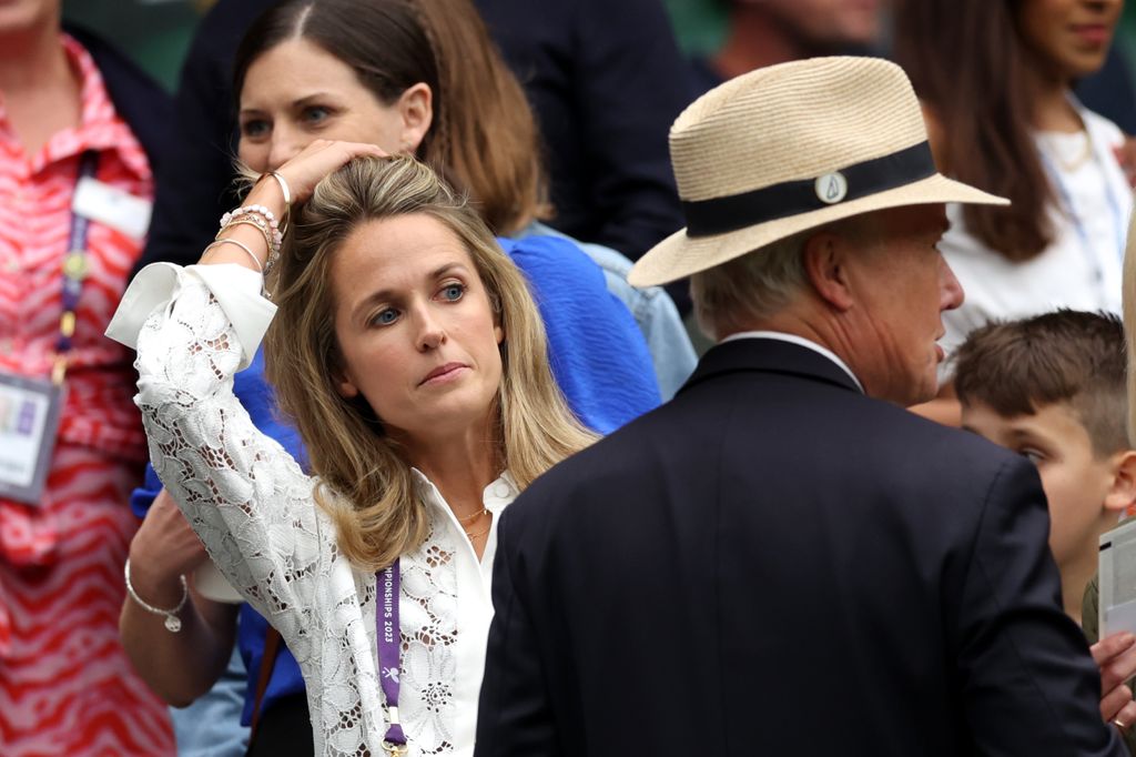 Andy Murray's spouse was spotted in the player's box ahead of the Men's Singles first round match between Andy Murray and Ryan Peniston 