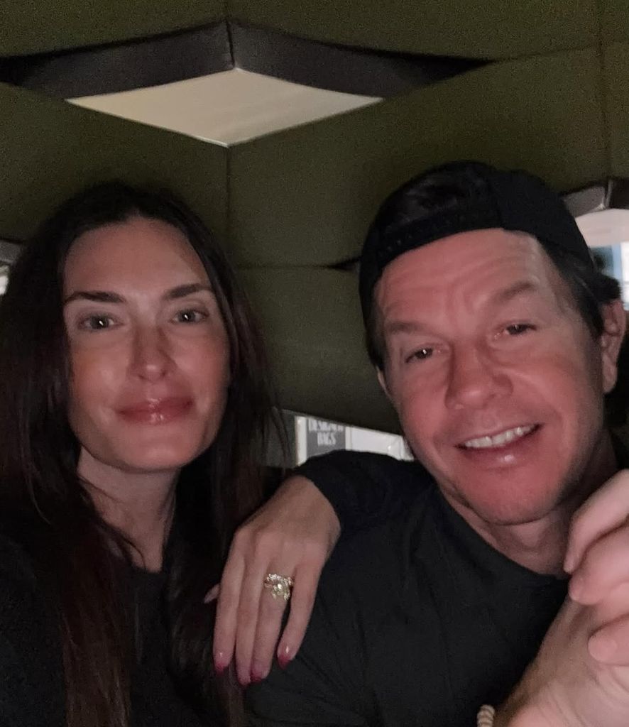 Mark Wahlberg and Rhea Durham take a selfie during the family's Thanksgiving dinner at Nobu, Las Vegas, shared on Instagram