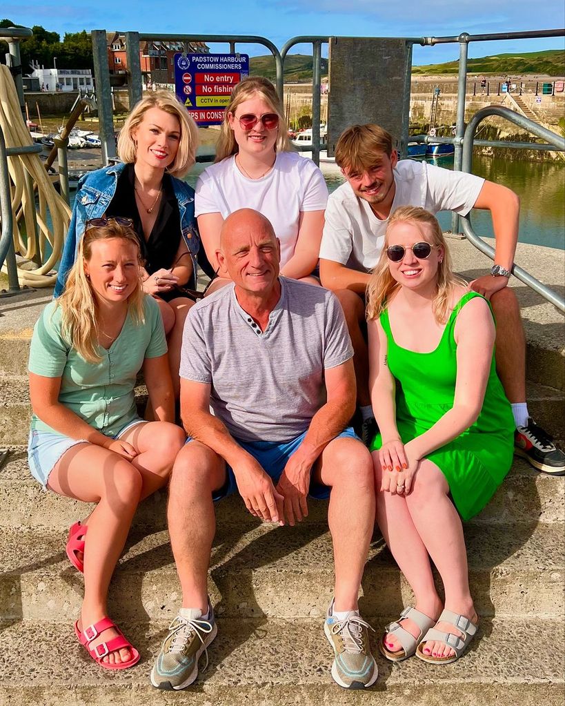 Steve Fletcher and his family in Cornwall