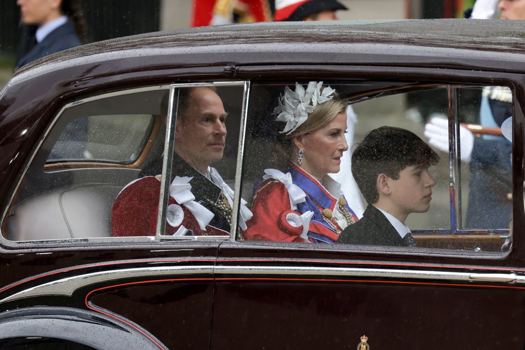 Prince Edward, Duke of Edinburgh, Sophie, Duchess of Edinburgh and James Mountbatten-Windsor, Earl of Wessex 