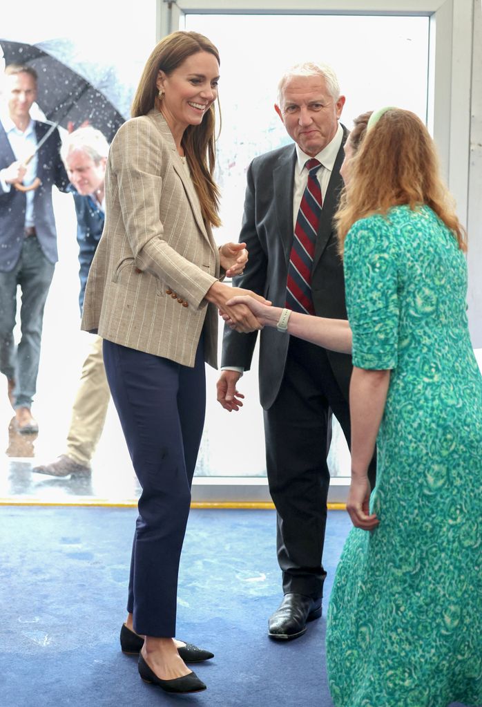 The Princess of Wales arrived at the Techno Zone, which aims to inspire young people into exploring science, technology, engineering and maths