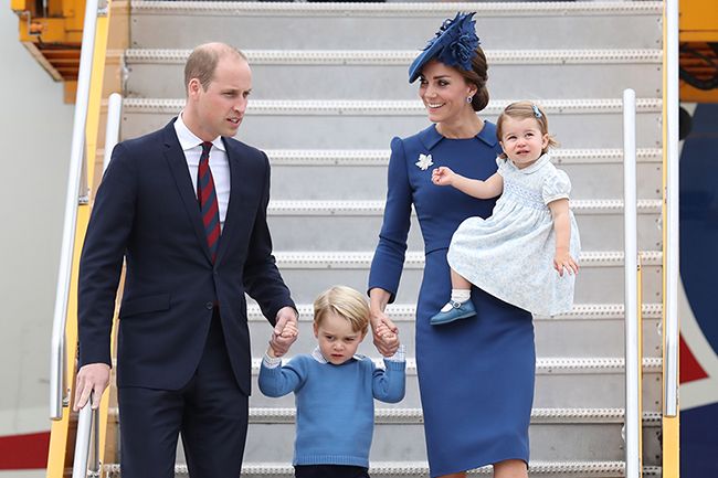 prince george blue jumper on tour of canada