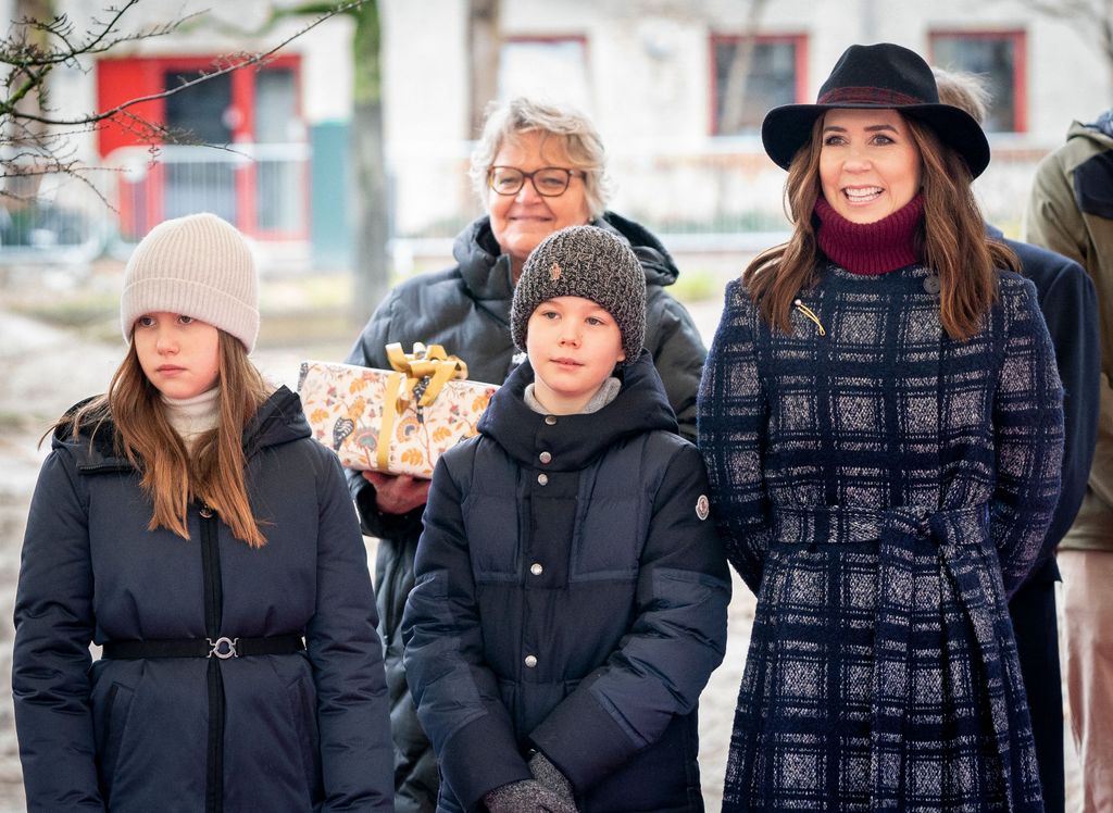 Crown Princess Mary with Prince Vincent and Princess Josephine at Copenhagen Zoo