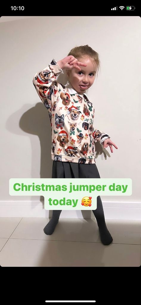 Gemma Atkinson's daughter Mia in her fun jumper