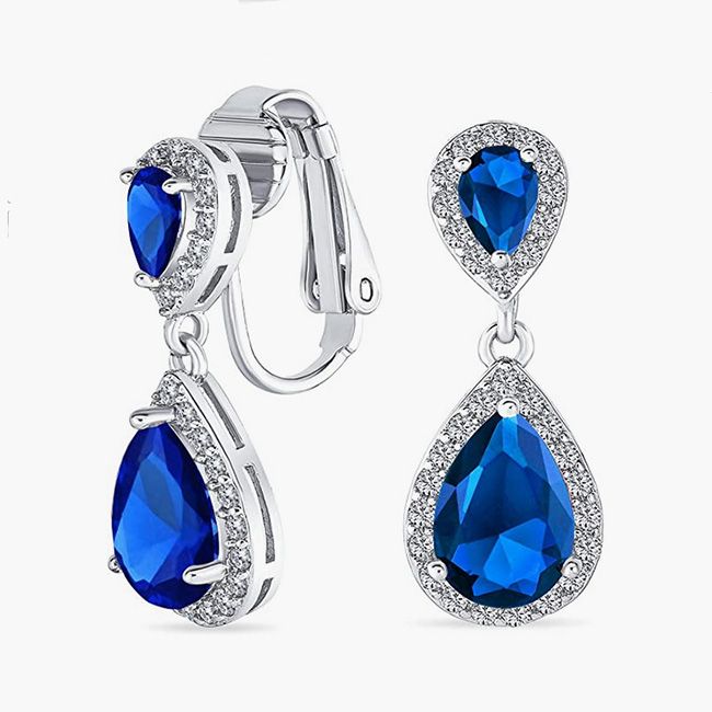 saphirre earrings