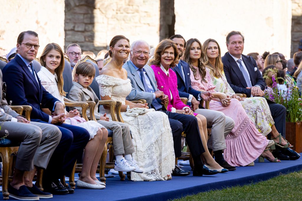 The Swedish royals watching the Crown Princess' birthday concert