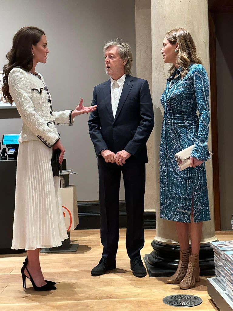 Princess Kate talking to Paul McCartney 