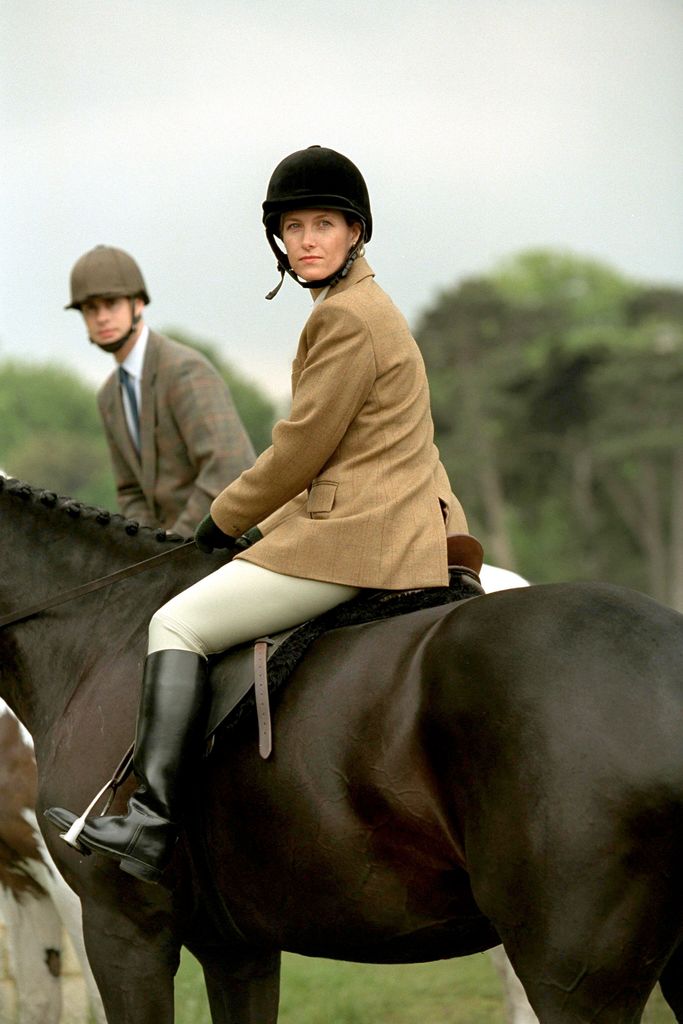 Duchess Sophie and Prince Edward riding their horses