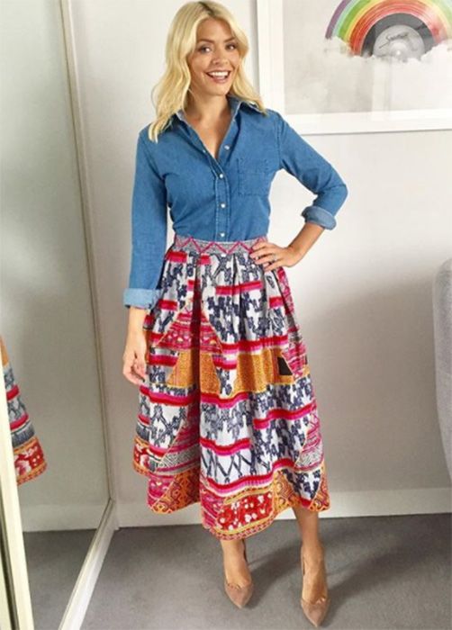 holly willoughby denim shirt