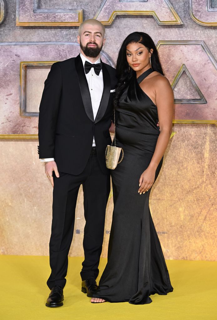 couple posing at film premiere