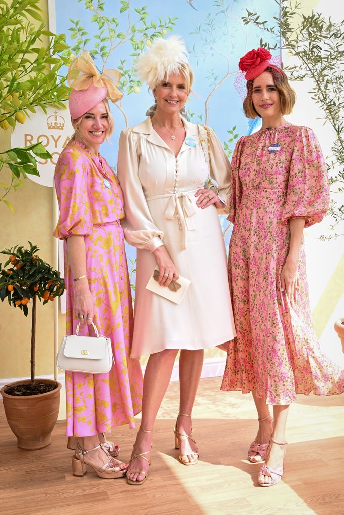 Penny Lancaster posed with Rosie Nixon and Louise Roe