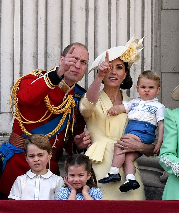 prince william kate showing louis the planes