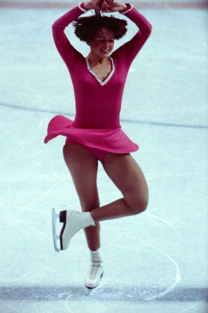Dorothy Hamill aux Jeux olympiques d'Innsbruck de 1976