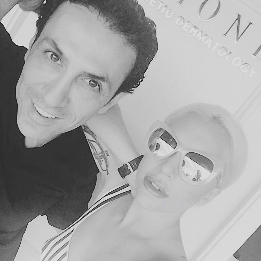 Dr Ourian with Lady Gaga