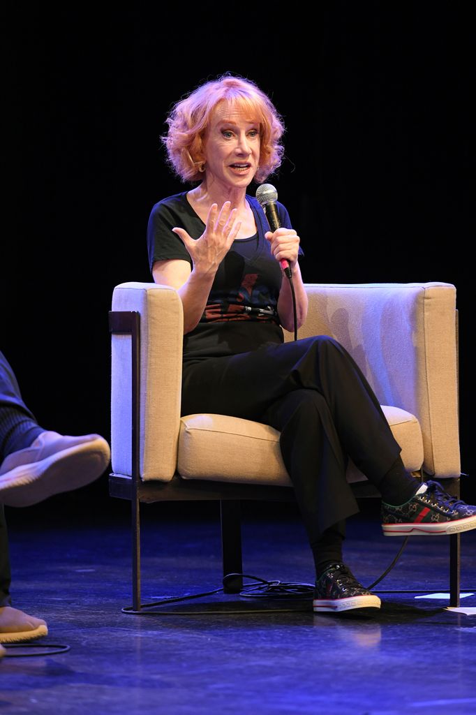 kathy griffin speaking microphone