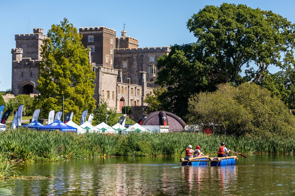 Gone Wild is held on the grounds of Powderham Castle in Exeter