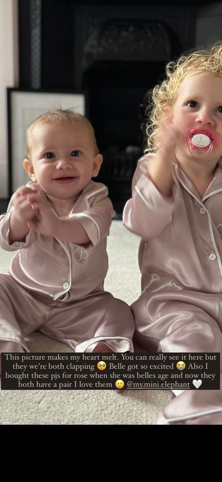 Stacey Solomon's daughters Belle and Rose