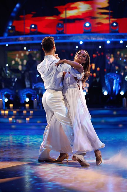 fleur east and vito coppola in hold during waltz