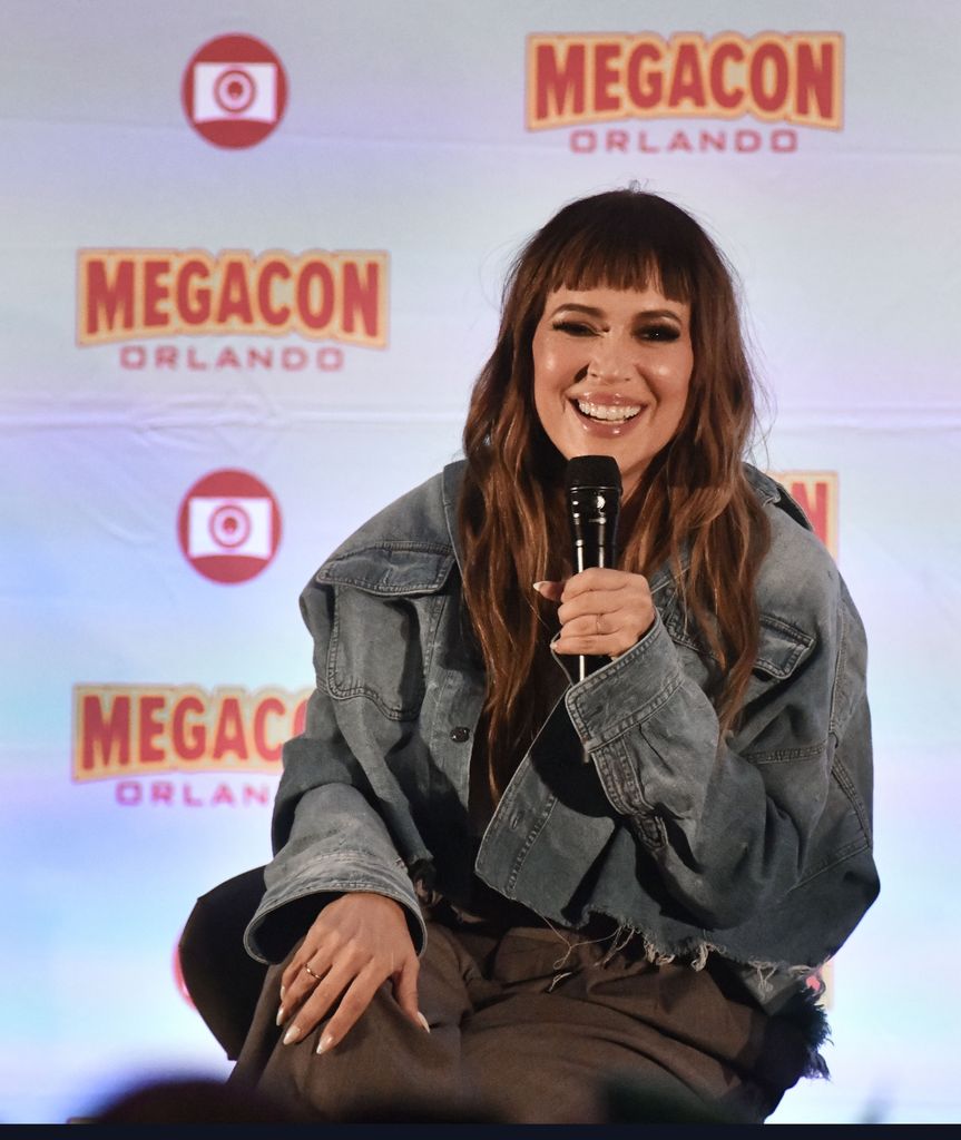 Alyssa Milano speaks at MegaCon Orlando 2024 