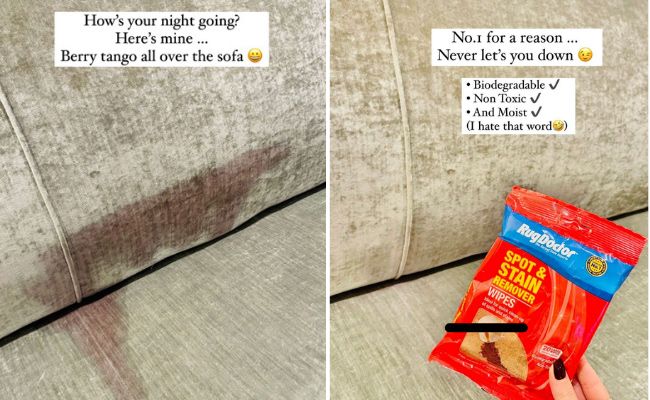 Cleaning: Mrs Hinch fans share simple hack for removing water marks from  sofas