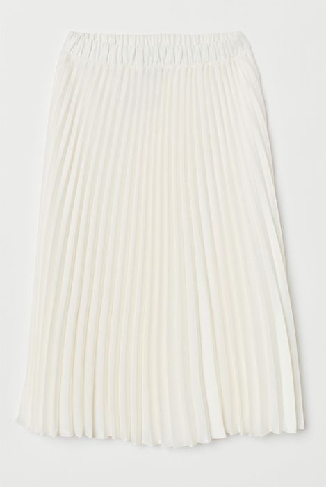 h and m pleated skirt