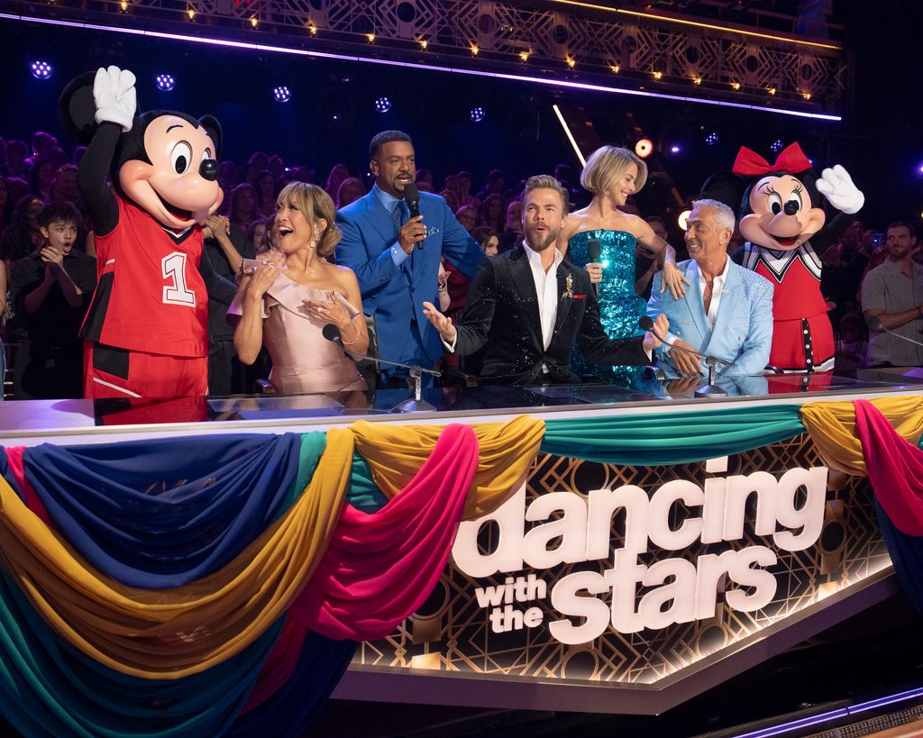 The judges and hosts of DWTS on Disney Night