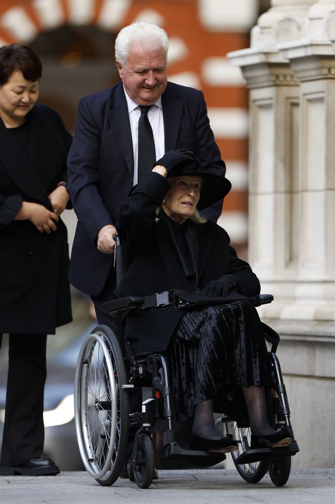 Princess Alexandra arriving at Westminster Cathedral ahead of Duchess of Kent's funeral