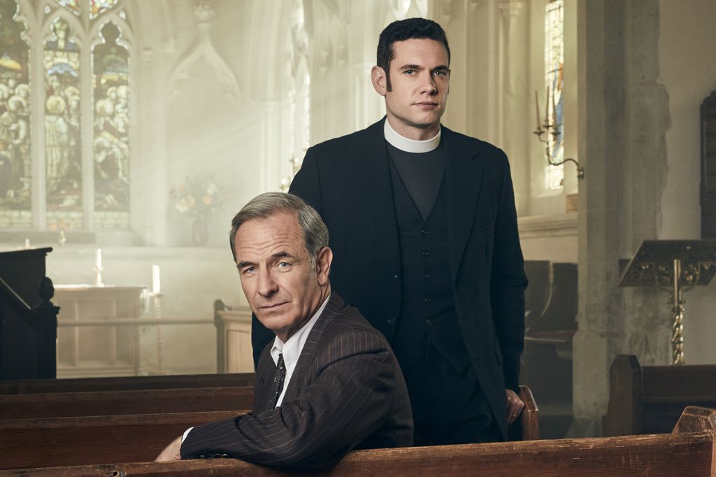 Robson Green and Tom Brittney in Grantchester season 8