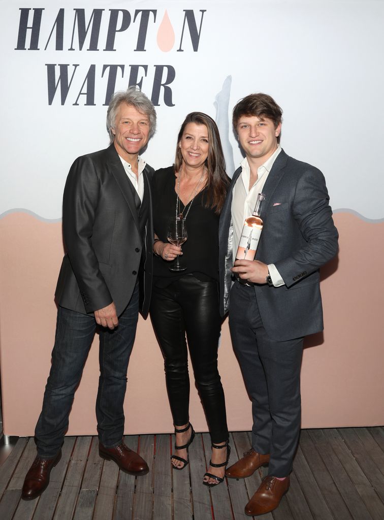  Jon Bon Jovi, Dorothea Hurley and Jesse Bongiovi attend the Hampton Water RosÃ© Celebrates LA Launch at Harriet's Rooftop on March 28, 2019 in West Hollywood, California.