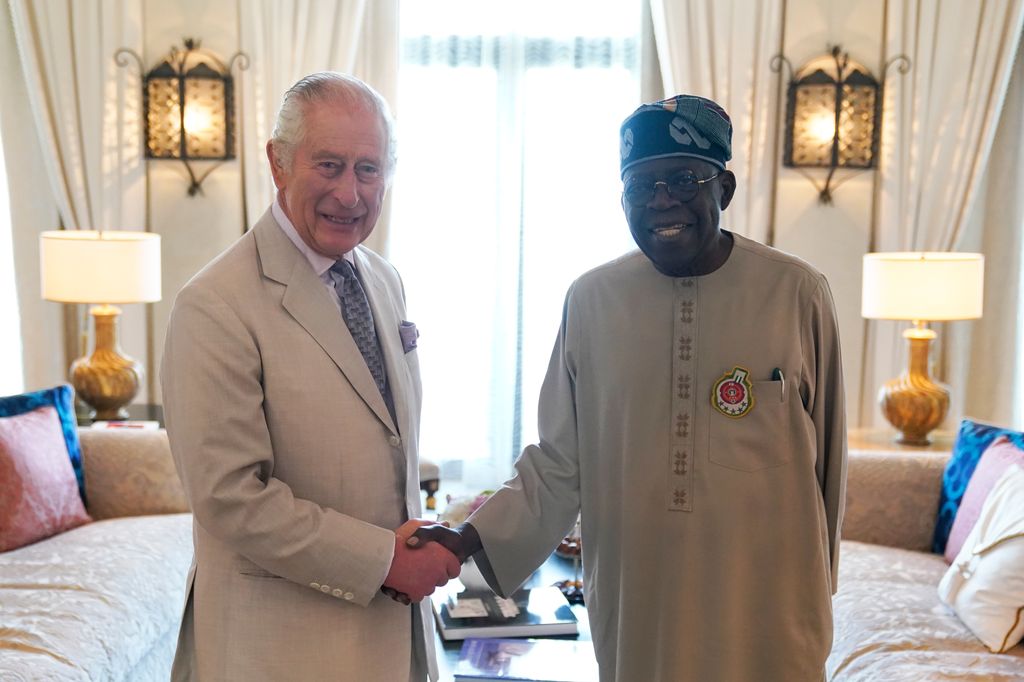 King Charles with Nigerian President Bola Ahmed Tinubu