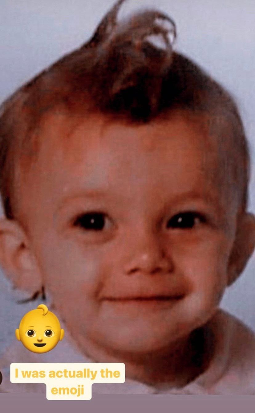 Dianne shared her adorable baby photo