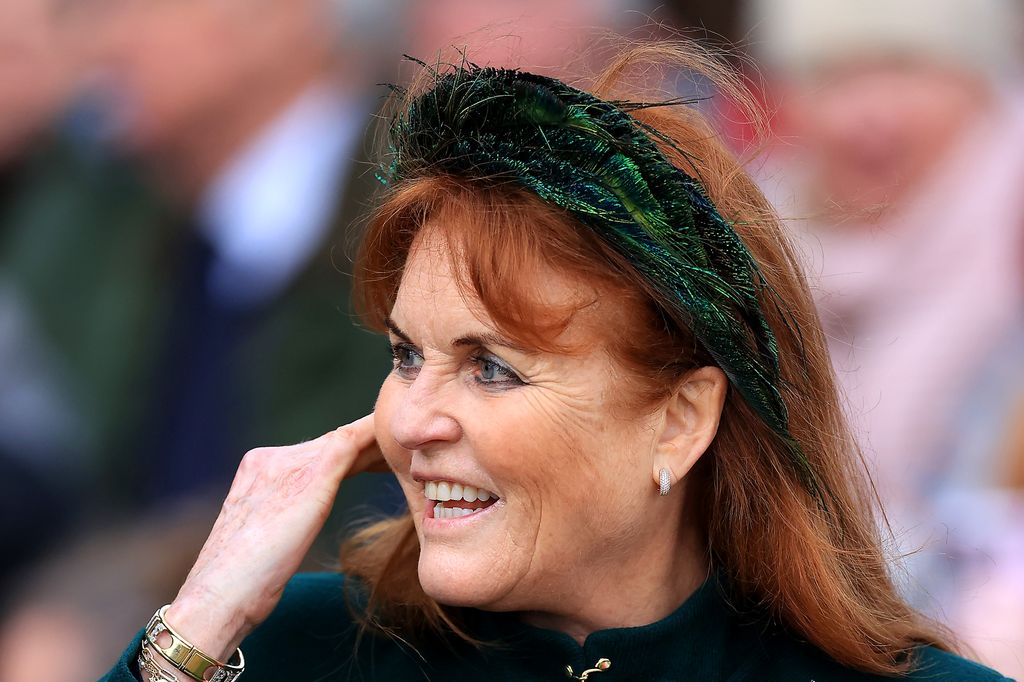 Sarah Ferguson, Duchess of York attends the Christmas Morning Service at Sandringham Church on December 25, 2023 in Sandringham, Norfolk