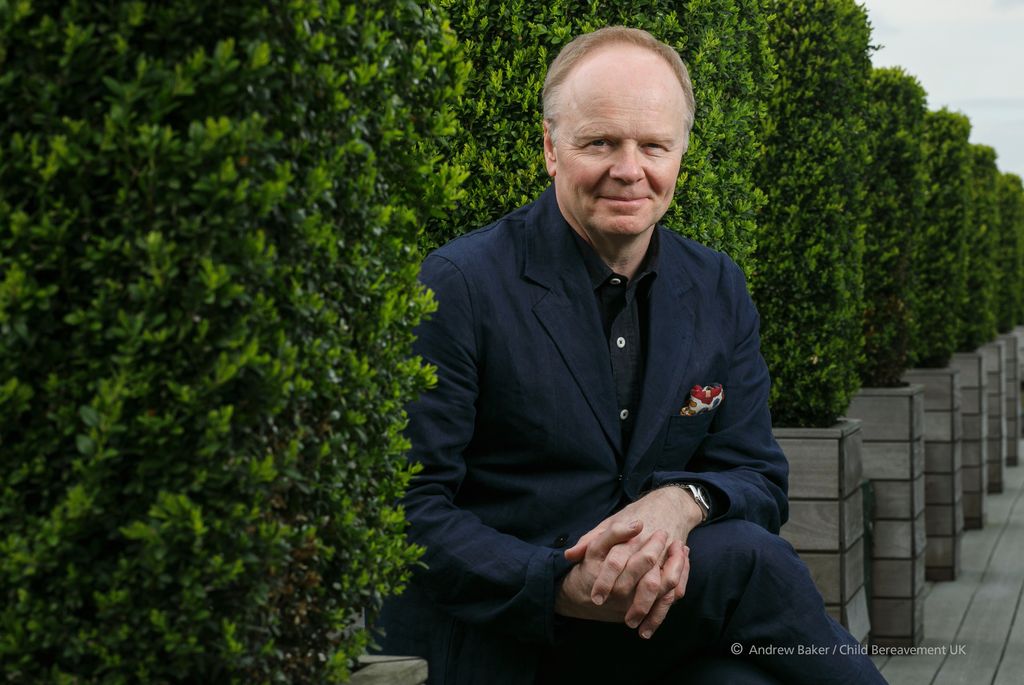 Actor Jason Watkins photographed for Child Bereavement UK 