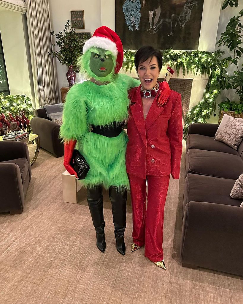 Khloé and Kris looking festive