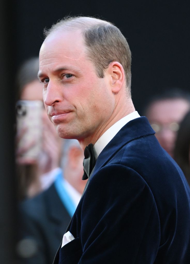 Prince William in a navy suit