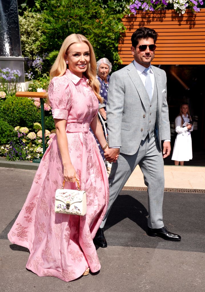 katherine jenkins at wimbledon with husband
