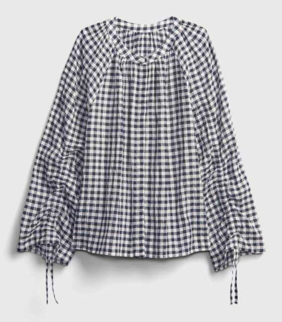 gingham blouse