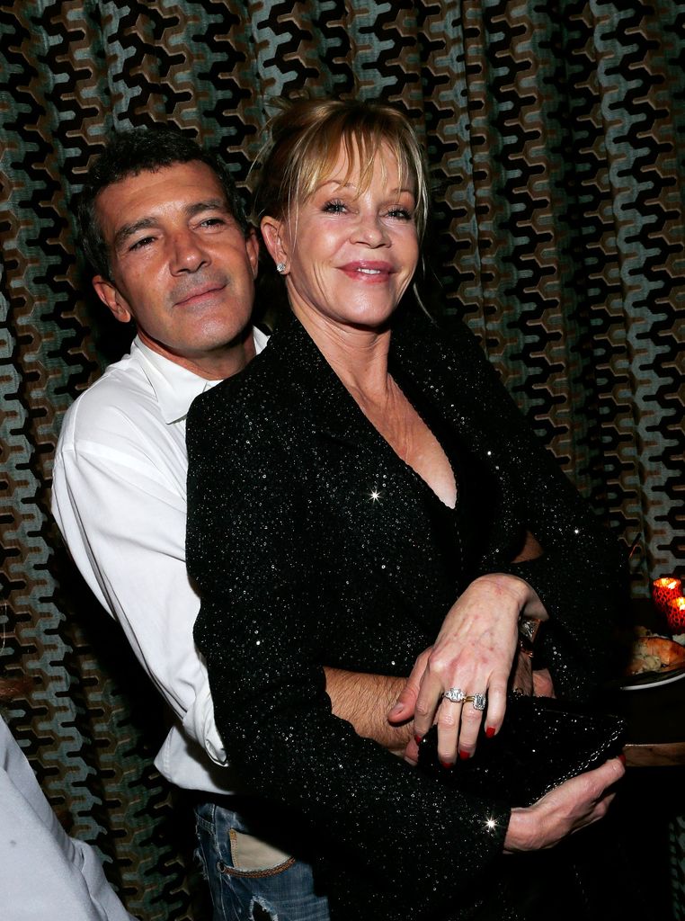 Actor Antonio Banderas and actress Melanie Griffith attend the after party for the "Black Nativity" premiere at The Red Rooster on November 18, 2013 in New York City.