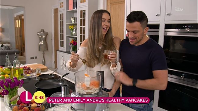 peter andre and wife emily on lorraine