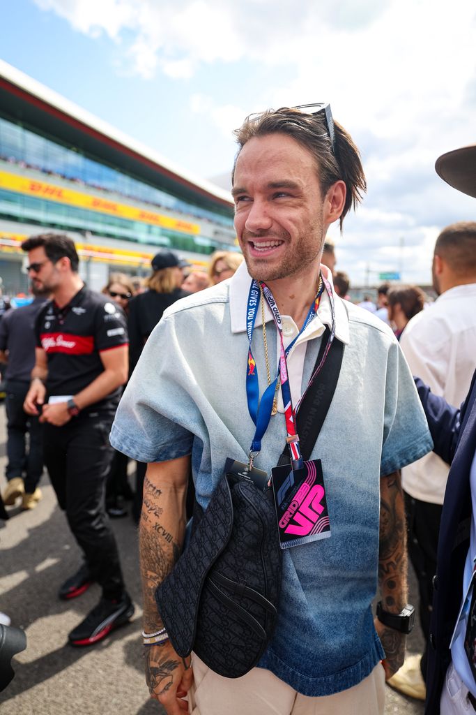 Liam Payne was pictured during the F1 Grand Prix of Great Britain at Silverstone Circuit on 9 July 2023