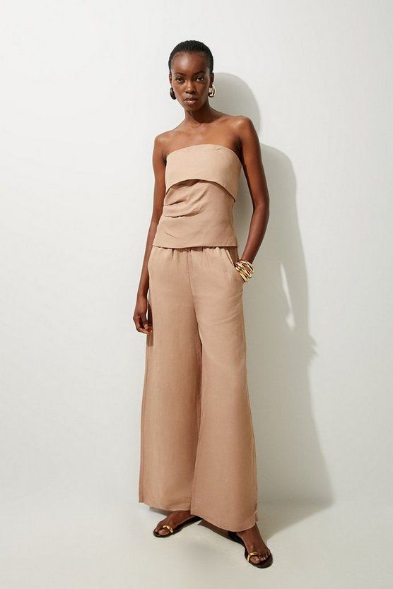 karen millen linen trousers 