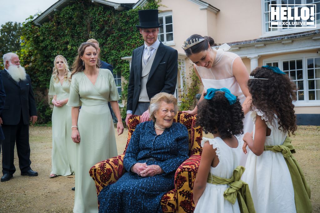 Maddison Brudenell with Lady Pamela on her wedding day